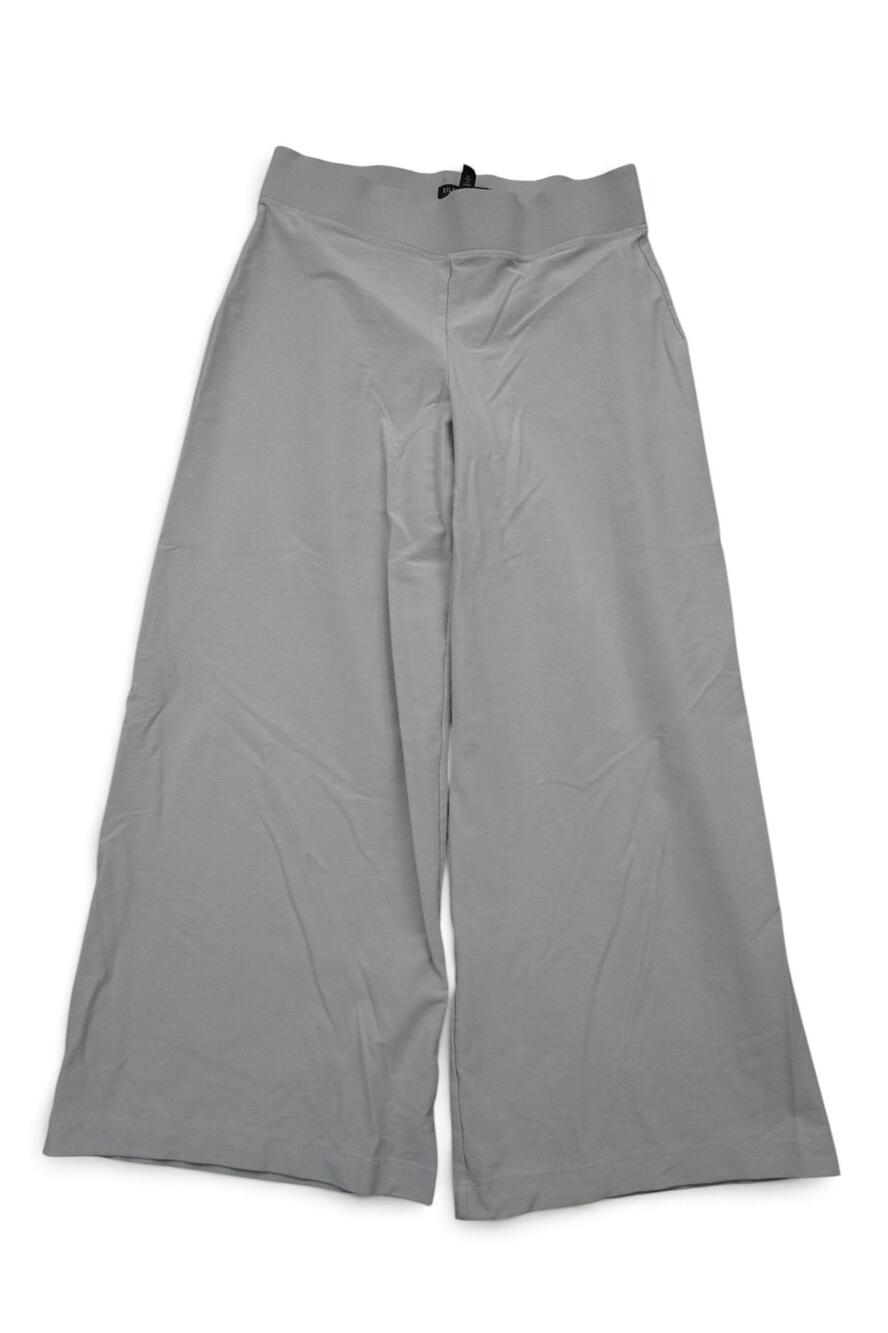 Eileen Fisher Wide Leg Pants Womens XXS Petite Grey Washable Stretch Pull On